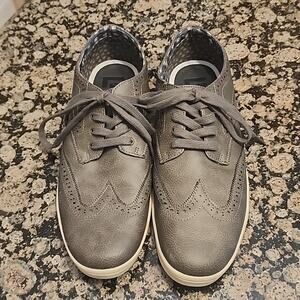 Casual Grey Ben Sherman Captoe Laced Men's Shoes Size 13